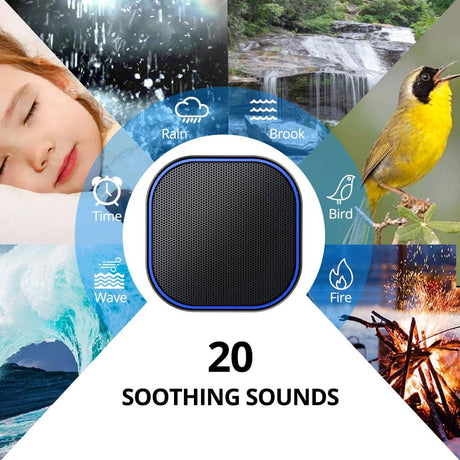 Máquina de sonido blanco con 20 sonidos relajantes naturales