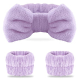 Diadema de spa, muñequeras, diadema para lavar la cara WSYUB