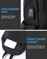 Mochila pequeña negra para hombres y mujeres negro