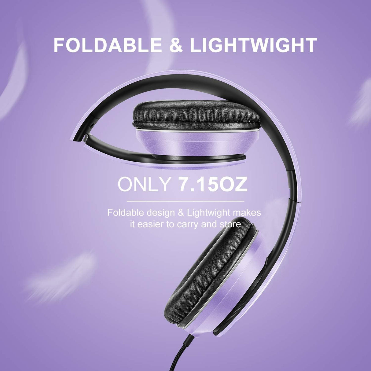 Auriculares LORELEI X6 con micrófono, ligeros y plegables