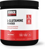 FORCE FACTOR L-Glutamina en Polvo, 5000mg, 60 Porciones