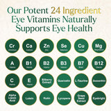 Vitaminas oculares con luteína zeaxantina arándano y zinc