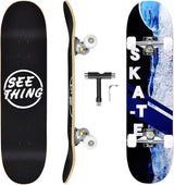 Skateboard estándar de 31" con camiones pro y herramienta T