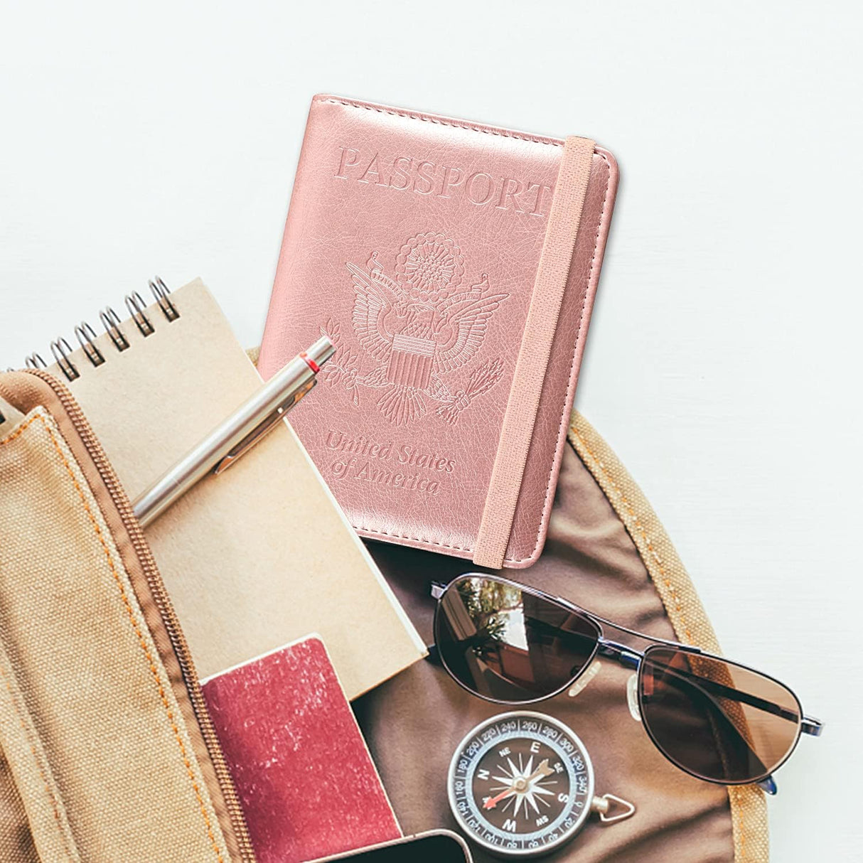 Porta Documentos y Tarjetas  pasaporte y tarjeta de vacuna