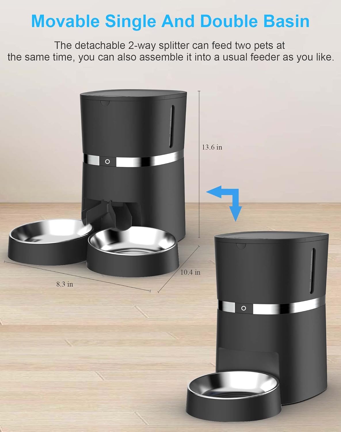 Comederos de Alimento inteligente para gatos WiFi habilitado
