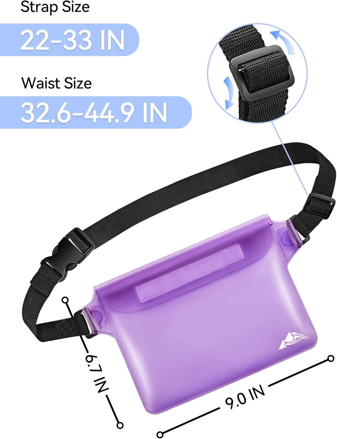 Paquete de 2 bolsas impermeables, sensibles al tacto