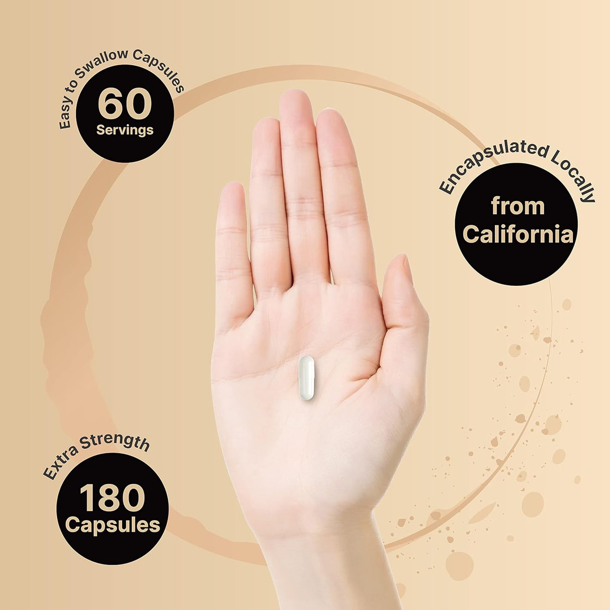Suplementos Alimenticios Citrato de magnesio 180 cápsulas