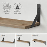 Estantes Flotantes Forbena 24 Set de 3 para Pared