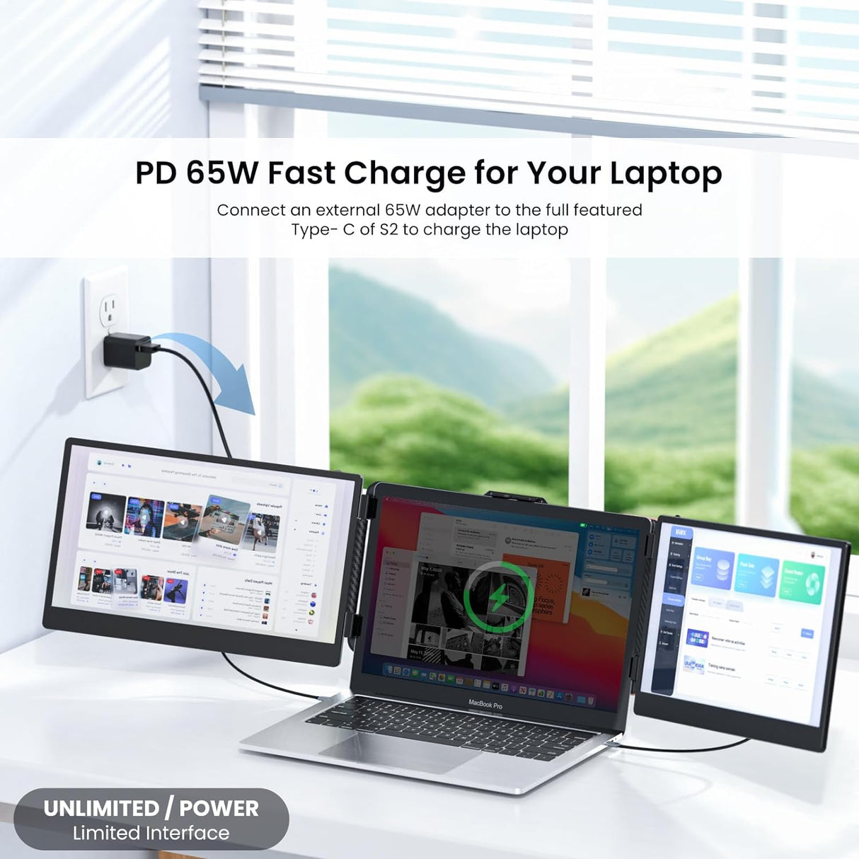 Monitor portátil Kwumsy S2 14 1080P FHD para laptops