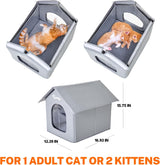 Casa para Gatos Exterior Toozey, Aislada, Impermeable, Modelo 2023