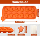 Moldes para Cake Pops Fantasmas Webake, 50 Palitos, 2 Pzs