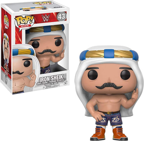 Figura Vinilo POP WWE: Iron Sheik, 3.75 pulgadas, con protector