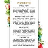 Champú anticaspa para el cabello de romero y árbol de té