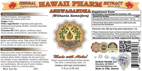 Extracto Líquido de Ashwagandha 4 Oz - Withania Somnifera