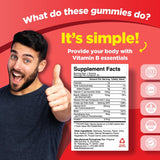 Gomitas de Complejo B para Adultos y Niños, 60 unidades