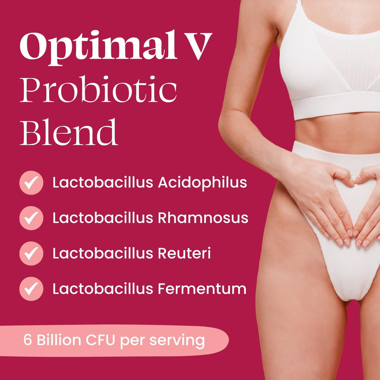 Probióticos vaginales para mujeres con prebióticos extracto