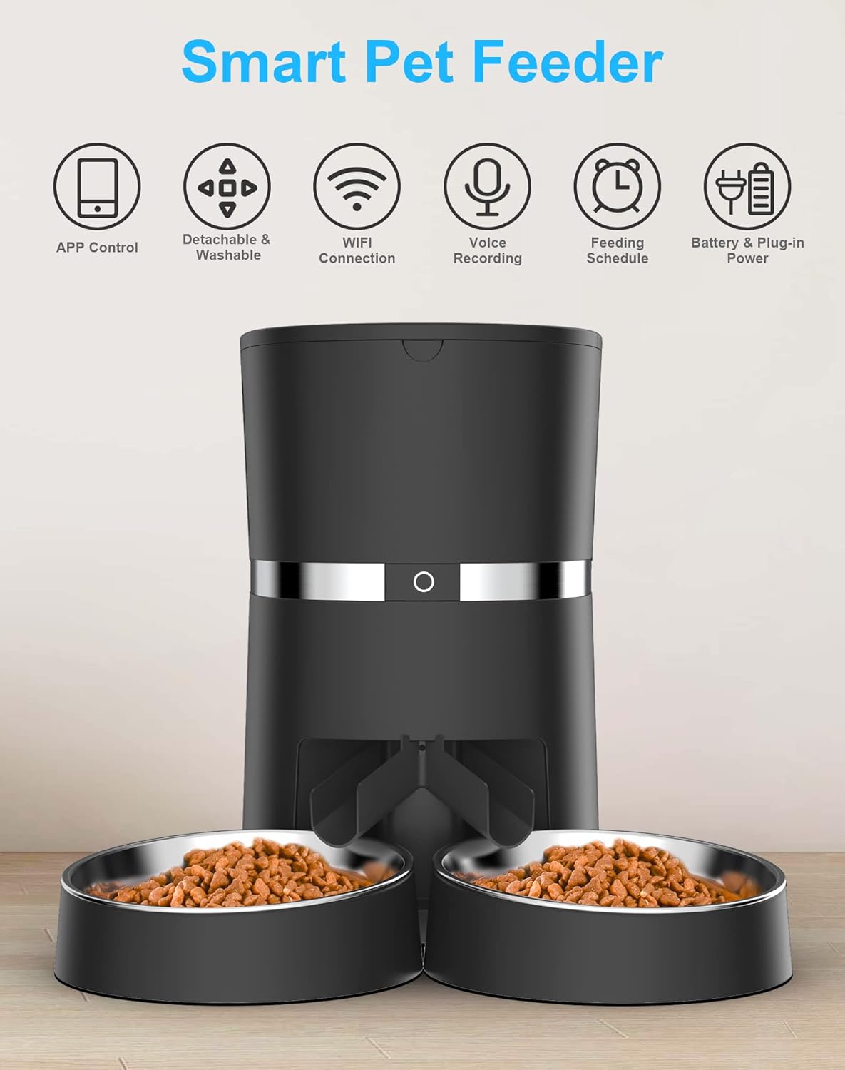 Comederos de Alimento inteligente para gatos WiFi habilitado