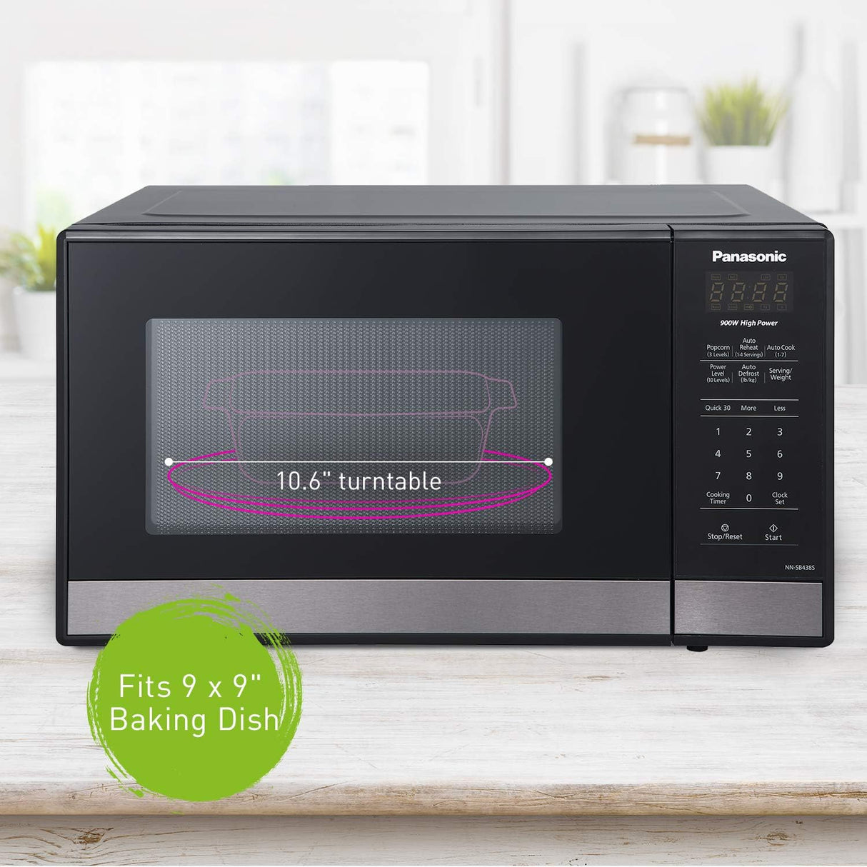 Horno Microondas Compacto Panasonic 0.9 cft NN-SB438S