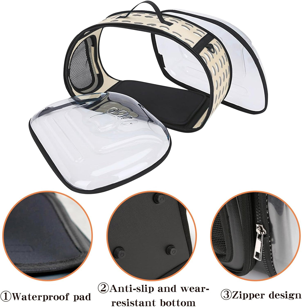 Transportadora BNOSDM Plegable para Gatos y Perros Pequeños