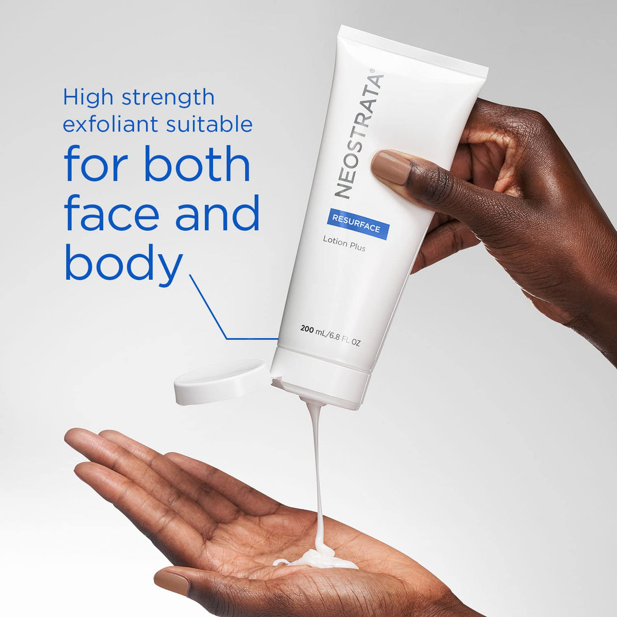 Loción exfoliante con ácido glicólico para rostro y cuerpo