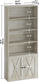 Estantería Industrial IRONCK con Puertas, 6 Estantes, 70