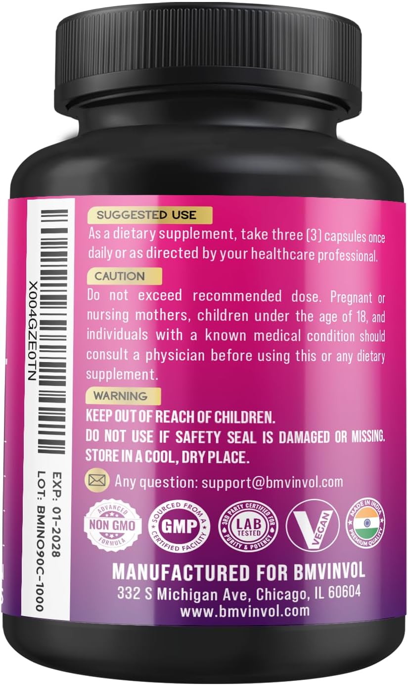 BMVINVOL Suplemento de Inositol 90 cápsulas, 40:1, con Berberina