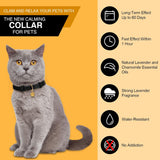 4 collares calmantes para gatos color negro Weewooday