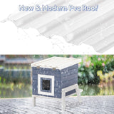 Casa para gatos al aire libre pies altos aislados Petsfit
