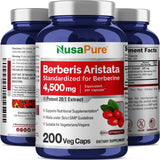 Berberina HCI 4500 mg - 200 cápsulas vegetales de 6 meses