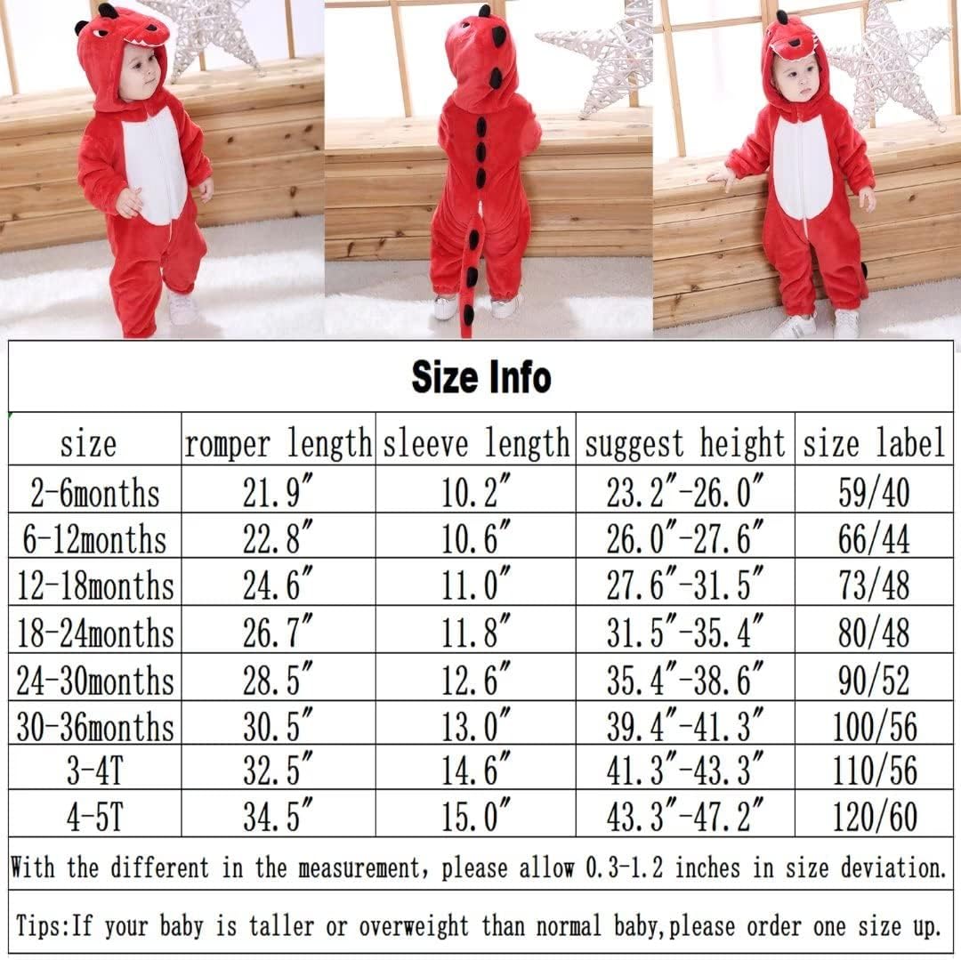 Disfraz de Halloween para Bebés, Ropa Animal 2-36 Meses