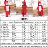Disfraz de Halloween para Bebés, Ropa Animal 2-36 Meses