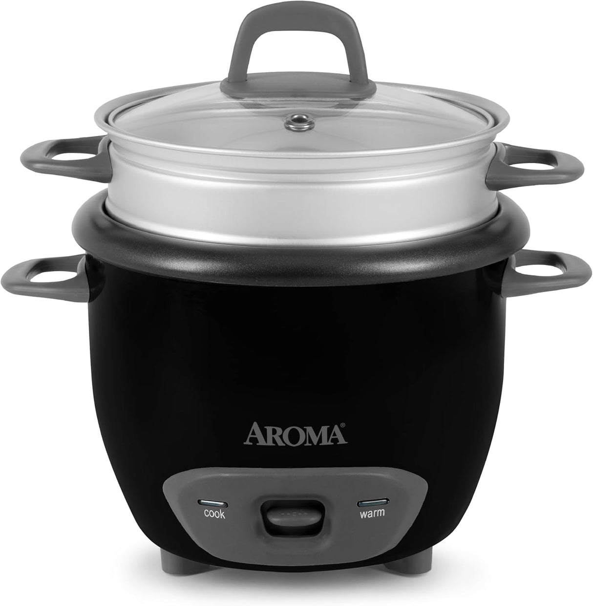 Arrocera y vaporera Aroma, 6 tazas, modelo ARC-743-1NGB