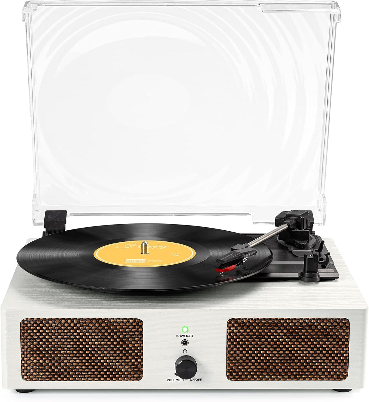 Reproductor de Vinilo Portátil con Bluetooth, Altavoces Integrados