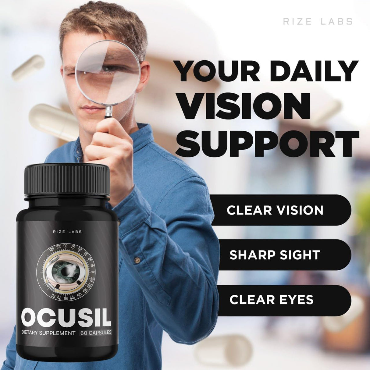 Suplemento Ocusil Support Eye Supplement la concentración