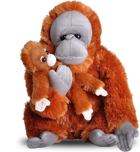 Mamá y bebé de peluche orangután, regalos para niños