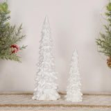 Juegoal Decoraciones de Mesa Árboles de Navidad Set de 2