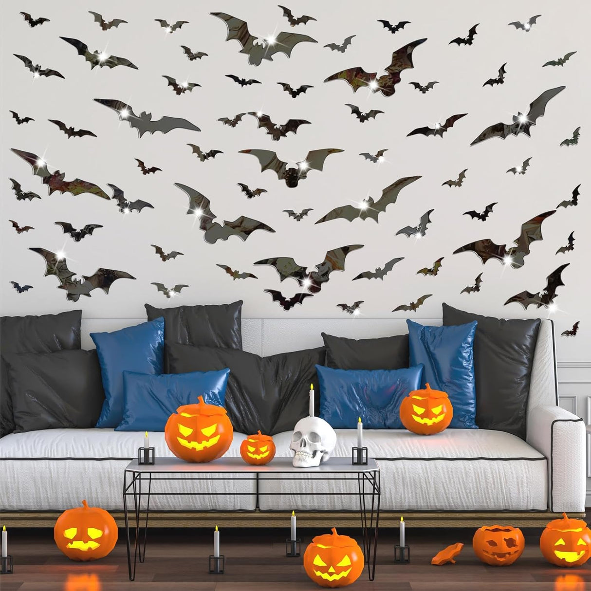 Stickers de Murciélago 3D Halloween, Decoración Removible