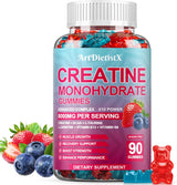 Creatina Monohidrato Gummies con BCAA, L-Carnitina y B12, 90u