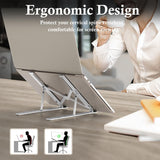 Soporte portátil para computadora de escritorio ajustable