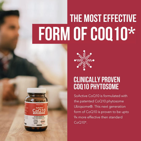 CoQ10 Fitosoma 250 mg: Absorción 9 Veces Mayor, 60 Cápsulas