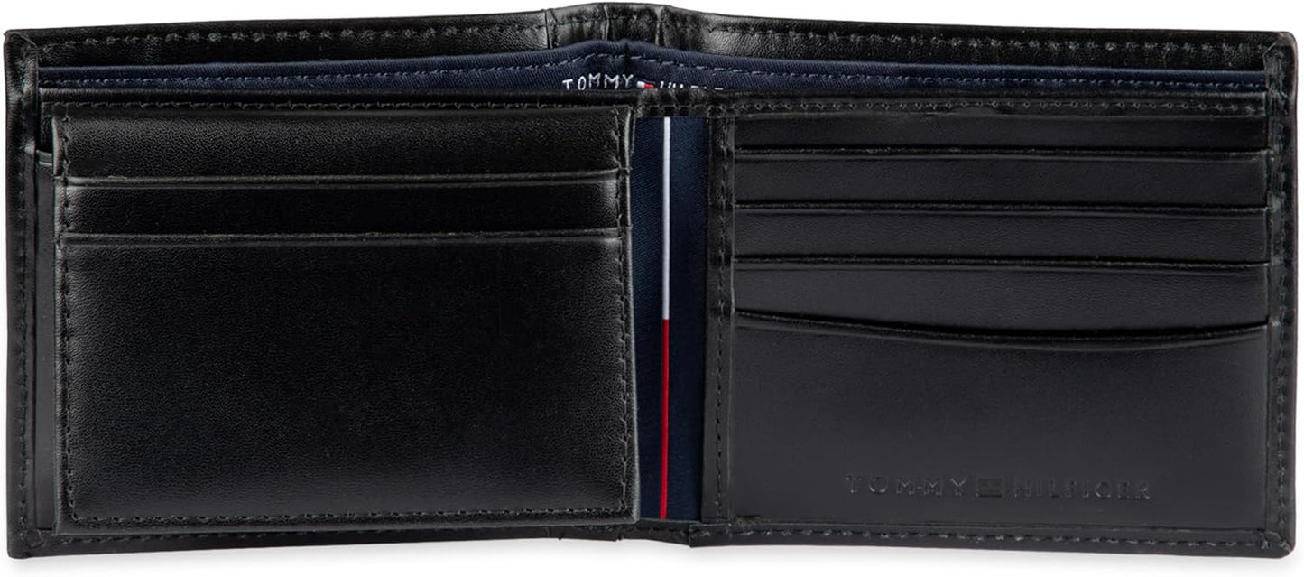 Billetera de Cuero Tommy Hilfiger - Slim Bifold, 6 Tarjetas, ID