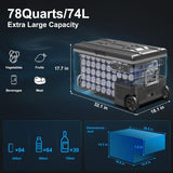 Refrigerador de coche de automóvil portátil RV con control