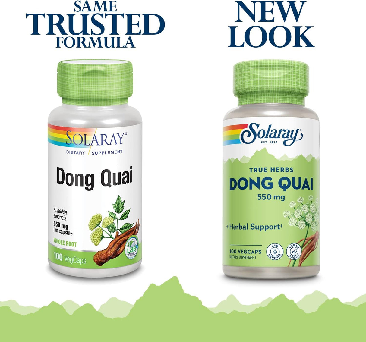 Suplemento Dong Quai Root 550 mg Apoyo menopáusico saludable