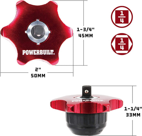 Traba de Pulgar Powerbuilt 1/4 y Destornillador 941248