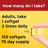 Suplemento Omega 3 6 9 Nature Made, 150 gelatinas suaves