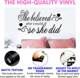 SEATUNE Vinilos de Pared Inspiracionales para Mujeres, 21x11