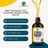Aceite de Semilla Negra Amazing Herbs 8 oz - Salud Digestiva