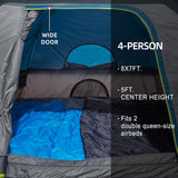 Tienda de campaña CAMEL CROWN 4 personas, impermeable, fácil montaje