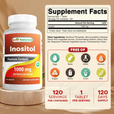Best Naturals Inositol 1000 mg 120 cápsulas