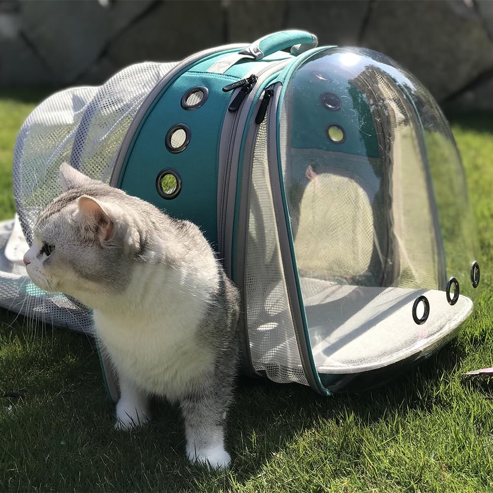 Mochila Transportadora Expandible para Gatos y Perros, 20 lbs